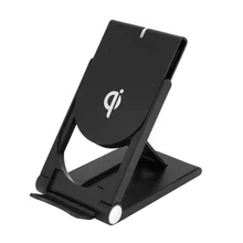 Портативный зарядный коврик для samsung, универсальное беспроводное зарядное устройство, складной кронштейн, вертикальный зарядный коврик для мобильного телефона, стандарт Qi