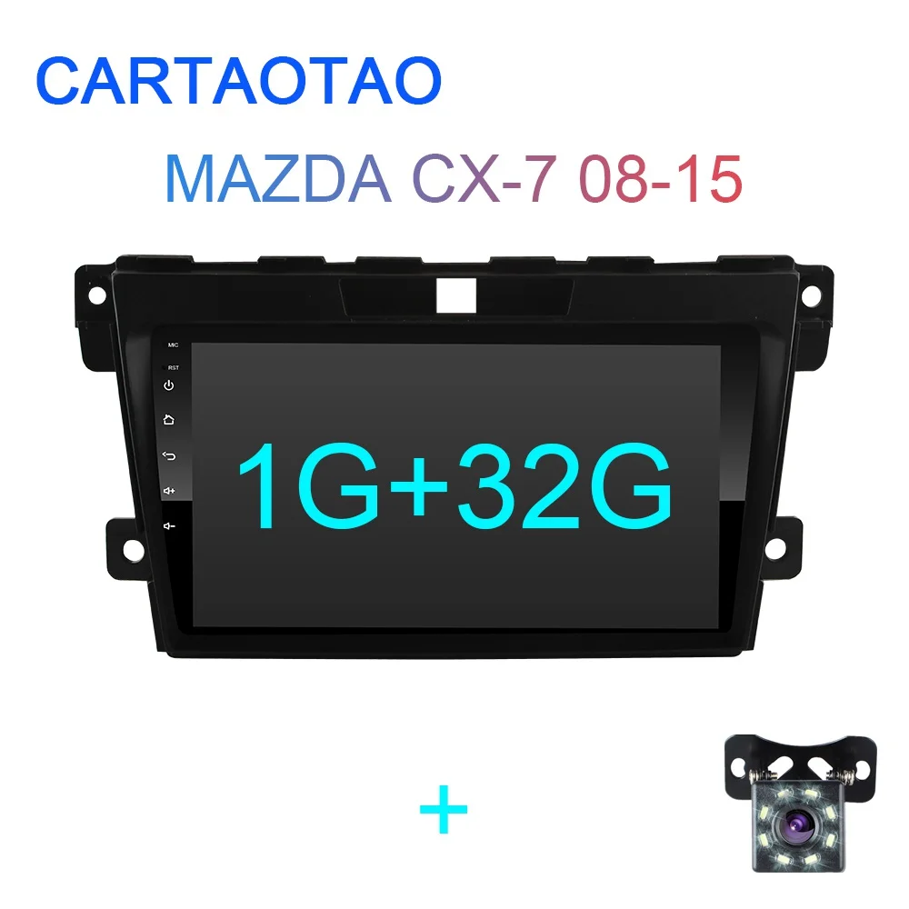 2G+ 32G " 2din Android 8,1 GO автомобильный dvd-плеер для MAZDA CX-7 CX7 CX 7 2008 2009- автомобильный Радио gps навигация wifi BT плеер - Цвет: 1G-32G-SXT