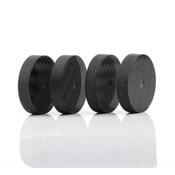 

Carbon Fiber Speaker Isolation 25x5mm Spike Base Pad Shoe Feet Hifi CD Universal Adapter Audiophile