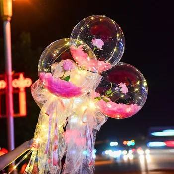 

Newly LED Luminous Balloon Rose Bouquet for Women Girlfriend Wife Anniversary Festival