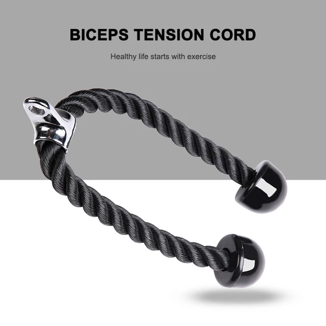 US $10.28 Nylon Training Cord Fitness Training Equipment Triceps Cable Nylon Body Building High-Strength Shou