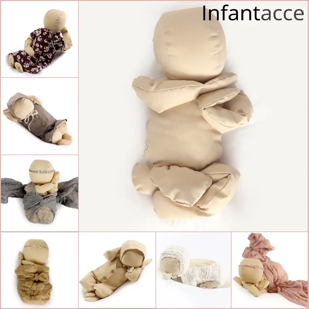 newborn posing doll