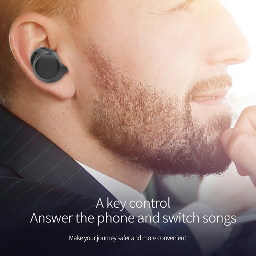 Горячая Распродажа A5 Mini TWS 5,0 Bluetooth 9D стерео наушники беспроводные наушники IPX7 водонепроницаемые наушники 3300 мАч светодиодный умный внешний аккумулятор