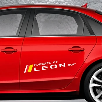 

2pcs/set Car Sport PVC Stickers Door Side Vinyl Decals For Seat Leon Auto Graphical Decoration Reflective Car Tuning Accessories