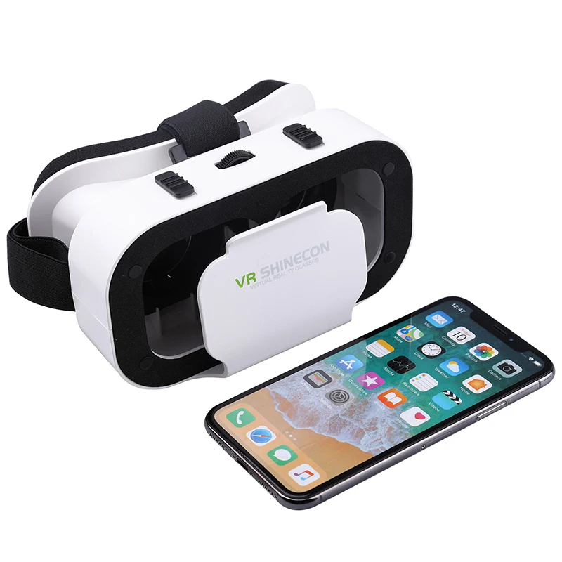 VR Shinecon последняя версия 5,0 VR виртуальной реальности 3D очки Смарт Bluetooth беспроводной пульт дистанционного управления геймпад для 4,7-6,0 дюймов