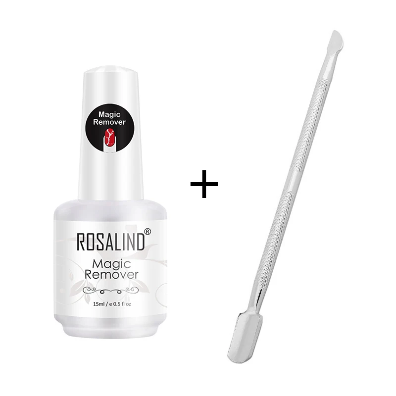2pcs per set ROSALIND волшебное средство для снятия лака Профессиональный удаляет Гель-лак для ногтей с замачиванием за 2-3 минуты быстро удаляет лак для ногтей - Цвет: 2pcs per set