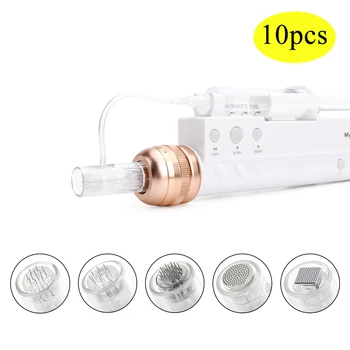 

10PCS Microneedle with Syringe Tube Hydra Needles for Skin Injector Pen Meso Gun Mesotherapy Injector Microneedle Derma Rolling