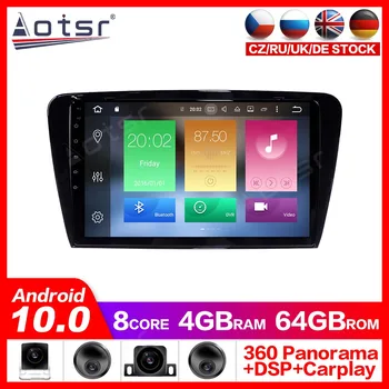 

Android 10.0 GPS Navigation Radio Player for Skoda Octavia 2013-2018 Video Player Stereo Headuint free map Built in Carplay dsp