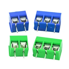 Connecteur de bornier à vis PCB, connecteur à vis 5.08mm 3.5mm KF301 2P KF301 3P KF350 2P KF350 3P, 20 pièces/lot