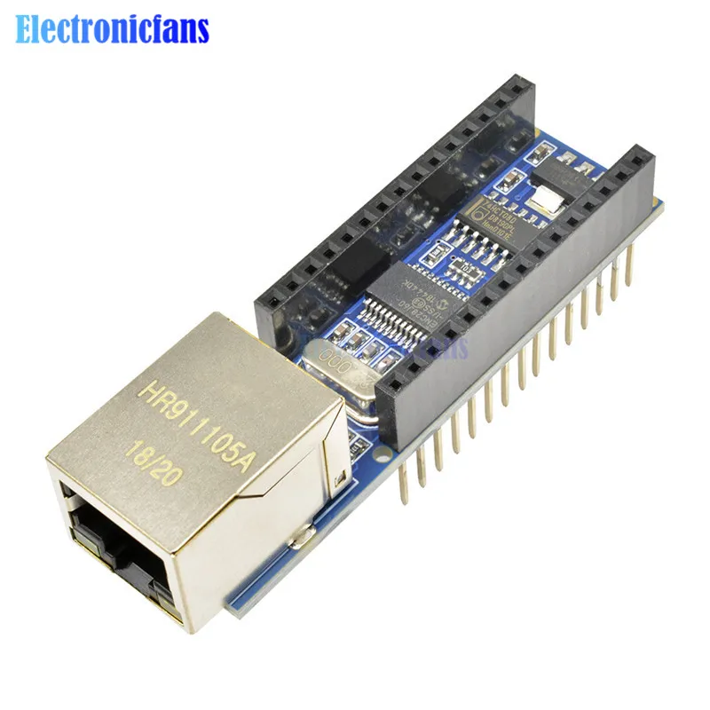 1 шт. Стандартный Nano V3 Ethernet экран ENC28J60 микрочип HR911105A модуль веб-сервера плата для