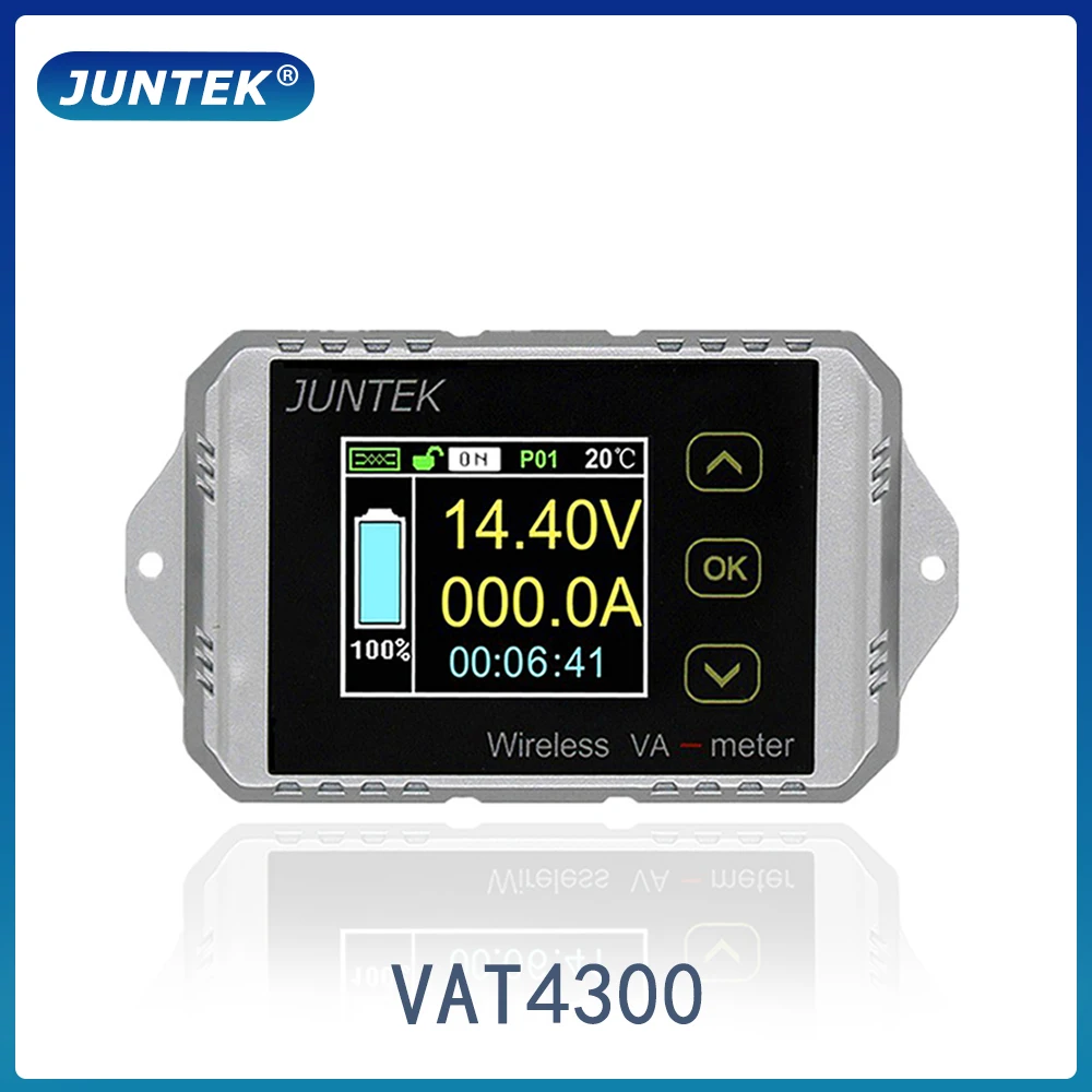 JUNTEK ват4300 400 В 300А беспроводной Амперметр Вольтметр контроль емкости