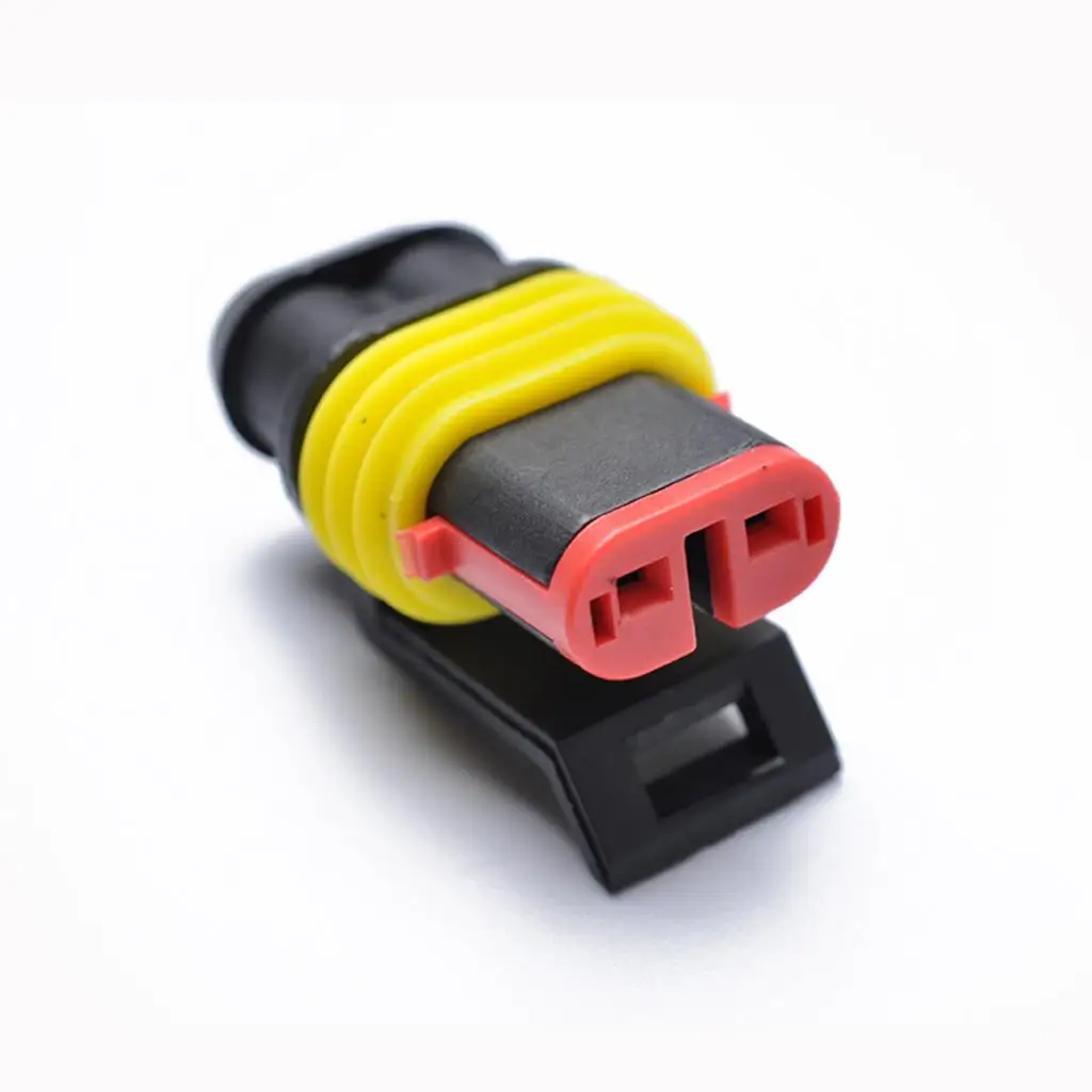 2 Sets 2 Pin Waterproof Electrical Connector for Motorcycle Boat Truck
