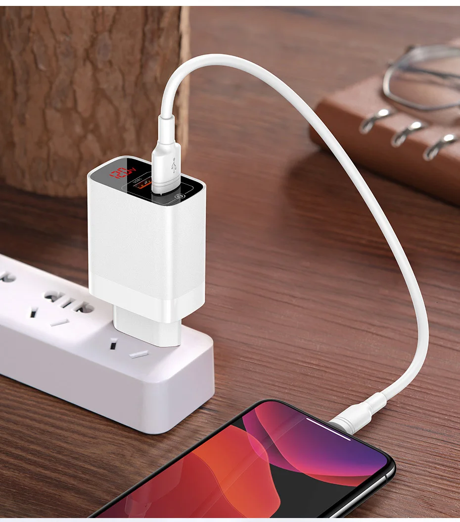 Baseus Quick Charge 3,0 USB зарядное устройство для iPhone samsung Xiaomi huawei мобильный телефон 18 Вт PD3.0 PD QC3.0 QC usb type C быстрое зарядное устройство