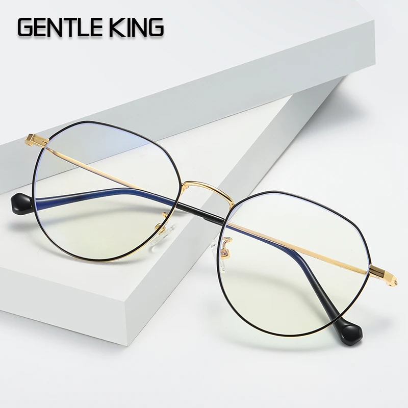 

GENTLE KING Anti Blue Light Glasses Women Men Spectacle Frame Computer Gaming Eyewear Goggle for Men Radiation-Resistant Glasses