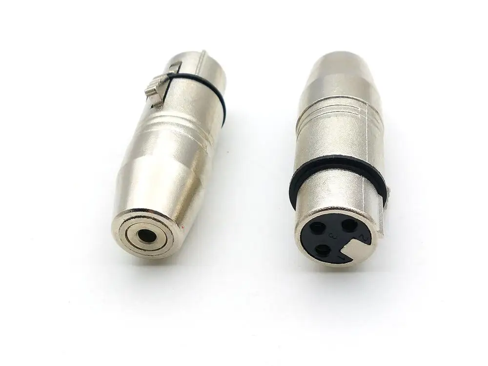 10 шт. 3 pin XLR аудио гнездовой разъем 3,5 мм стерео разъем