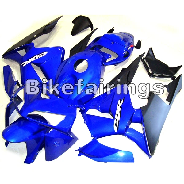 Полный комплект обтекателя Для Honda CBR600RR F5 2005 2006 CBR600 RR 05 06 ABS пластиковые детали для мотоцикла кузов темно-синего цвета, на плоской подошве; Цвет Черный