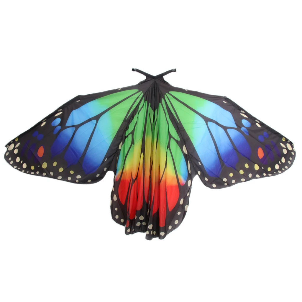 Egyptian Egypt Large Multicolor Butterfly Belly Dance Costume Isis Wings Christmas Wing Dancing Wear