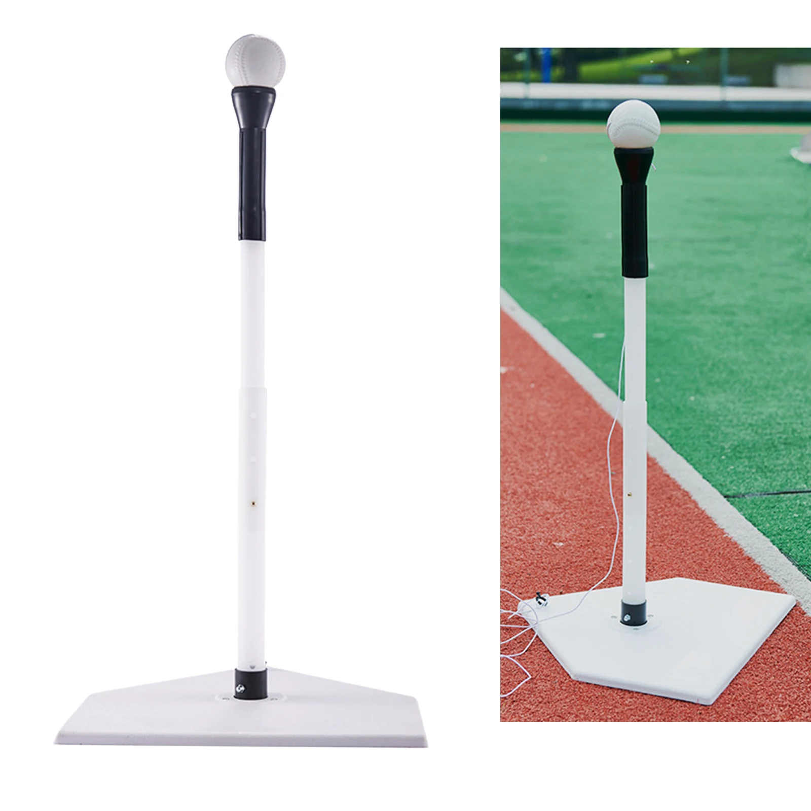 Baseball Batting Tee Training Adjustable Softball Practice Stand Easy Height Adjustment 55-85cm