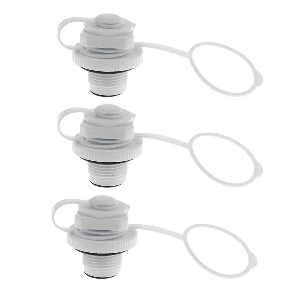 3Pack Screw Inflation Boston Valve cap Air Bed Matress Boat Toy Hot Tub Spa Pool 3Pack Screw Inflation Boston Valve cap Air Bed Matress Boat Toy Hot Tub Spa Pool