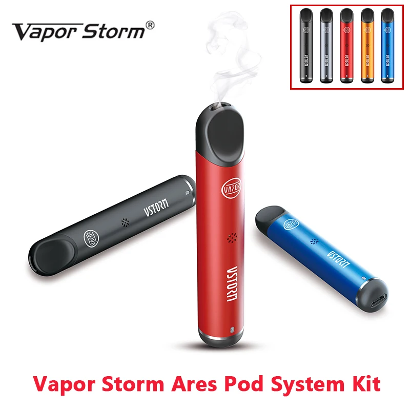 Оригинальный Vapor Storm Ares Pod Kit 560 мАч батарея с регулируемым напряжением 1 6 мл пустой