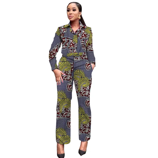 Wegba African Collar Shirt + Pant - Image 3