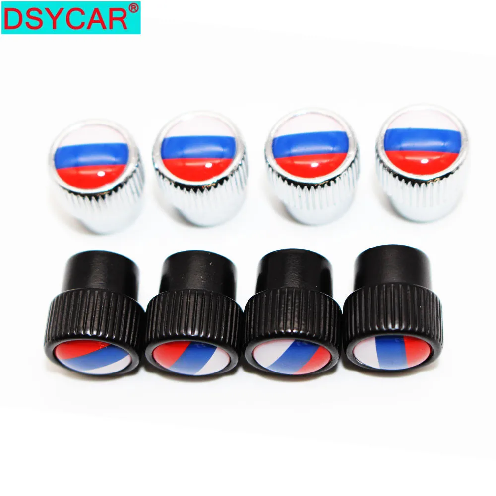 

DSYCAR 4Pcs/Set Car Styling Zinc Alloy Car Tire Valve Caps Wheel Tires Tire Stem Air Cap Airtight Covers
