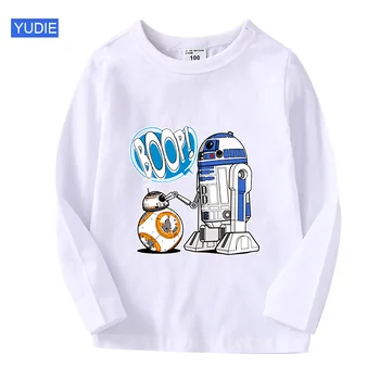 

Kids t shirt boys Cotton Print Modal Pink Darth Vader Rey T Shirt for Girls BB-8 Star War T-Shirts Children boys Girls red shirt