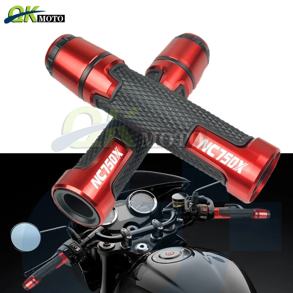 Аксессуары для мотоциклов 7/8 ''22 мм CNC алюминиевая рукоятка руля и ручка торцевой слайдер колпачок штекер для Honda nc 700 750x NC750X