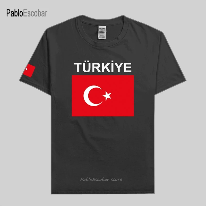 Turkey t shirt men TUR t shirt cotton nation team jerseys 100 cotton