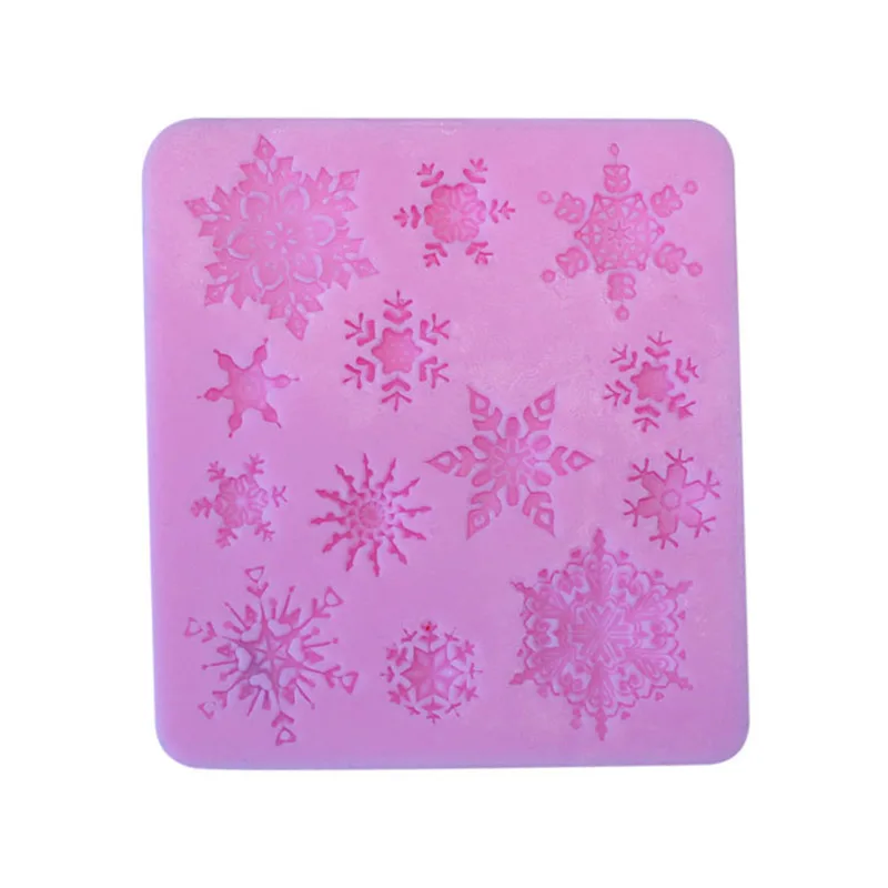 3D Christmas Silicone Snowflake Chocolate DIY Fondant Baking Cooking Cake Decor Mold Tools AUG889