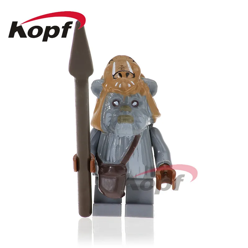 Одиночная Logray Guard Ewok pasloo атака битва эндора 75005 кирпичные фигурки строительные блоки детские подарочные игрушки PG739 - Цвет: PG740 Without Box