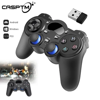 

2.4G Wireless Game Controller gamepad for Smart TV PC and Network Set-top Box Sensitive Accurate USB Twin Shock Game Joystick
