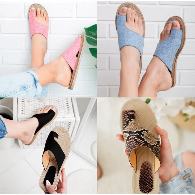 

Women Flat Slippers Girl Shoes Comfy Thong Sandals P
