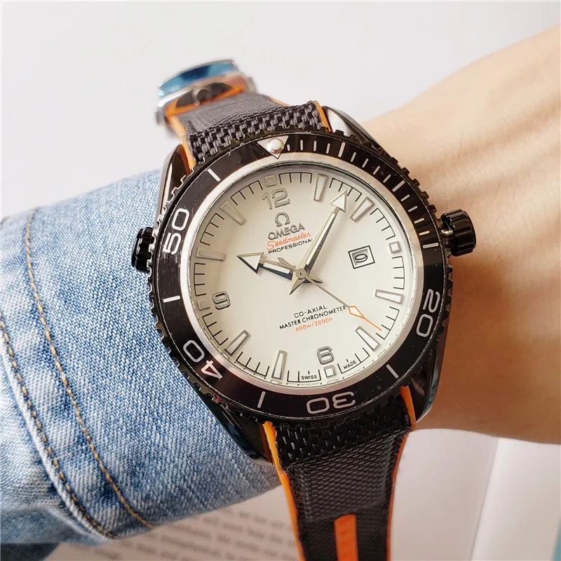 

Omega- Luxury Brand Ceramic Bezel Mens and wom Mechanical Automatic Movement 007Watch Designer Watches Wrist watches 1943