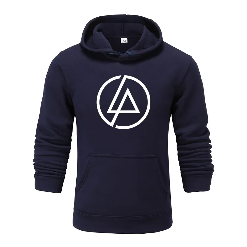 Космическая галактика Linkin Park, толстовки для мужчин/женщин, толстовки со шляпой, с принтом, Осень-зима, свободные тонкие толстовки с капюшоном, топы - Цвет: Navy