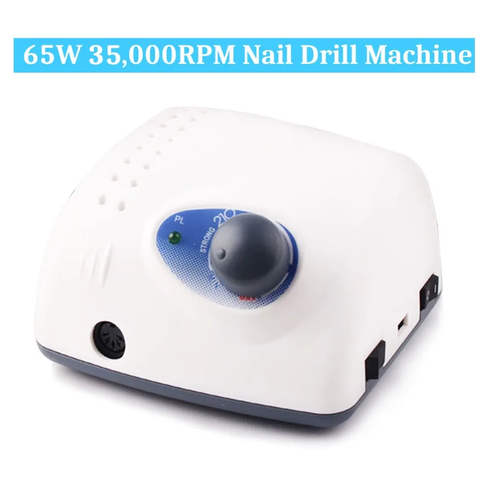Günstige 65W 35000RPM Elektrische Nagel Bohrer Maschine Hohe Qualität Modell Handstück Maniküre Pediküre Maschine Nagel Datei Bit Nagel Kunst ausrüstung