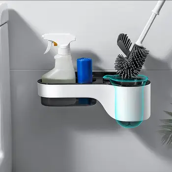 

AsyPets Free Punch Wall-Mounted Long Handle Cleaning Brush Set for Toilet Wall Hanging Floor Cleaning Bathroom Accessories