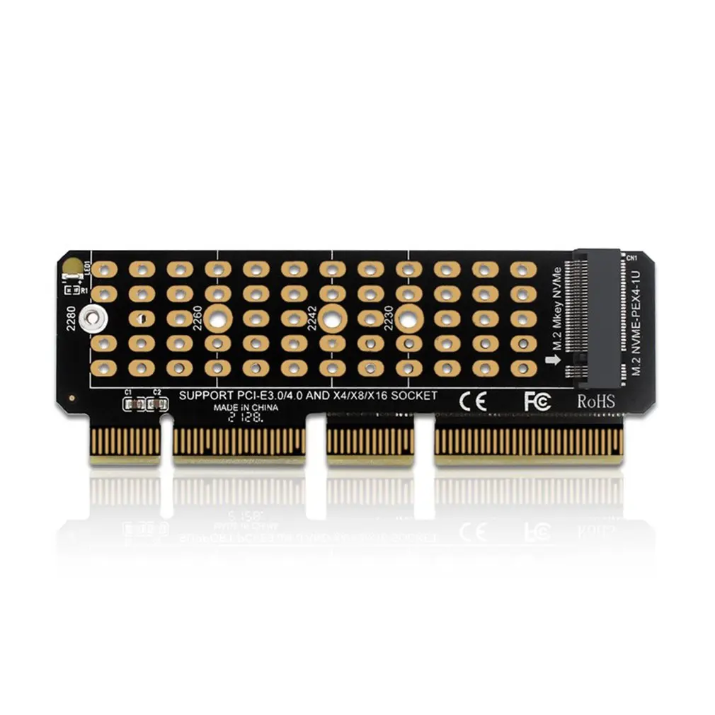 Плата расширения NVME Райзер карта M.2 до PCIE4.0 Стабильная производительность PC-EX4/X8/X16