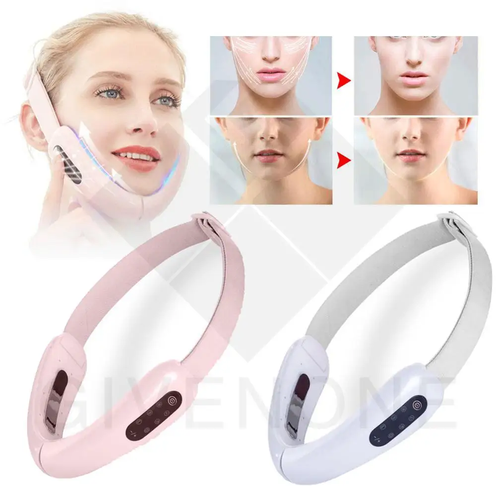 

EMS Slimming V Face Slimming Lifting Belt Machine LED Photon Therapy Face-Lifting Hot Compress Physiotherapy Electric Massager