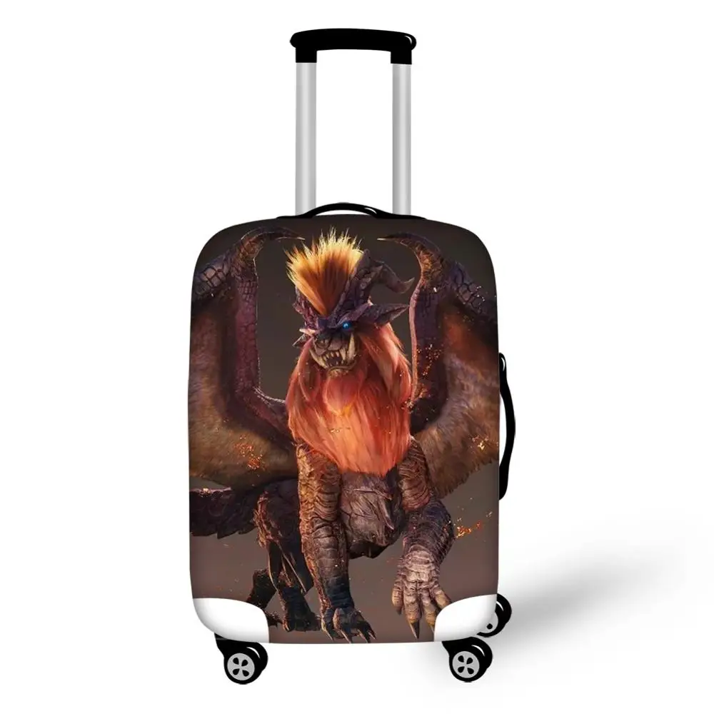 CDGX304 Эластичный Водонепроницаемый чехол для багажа MONSTER HUNTER WORLD Дорожный чемодан пылезащитный чехол для 18-32 дюймов Чехлы Felyne защита для багажа - Цвет: CDGX304