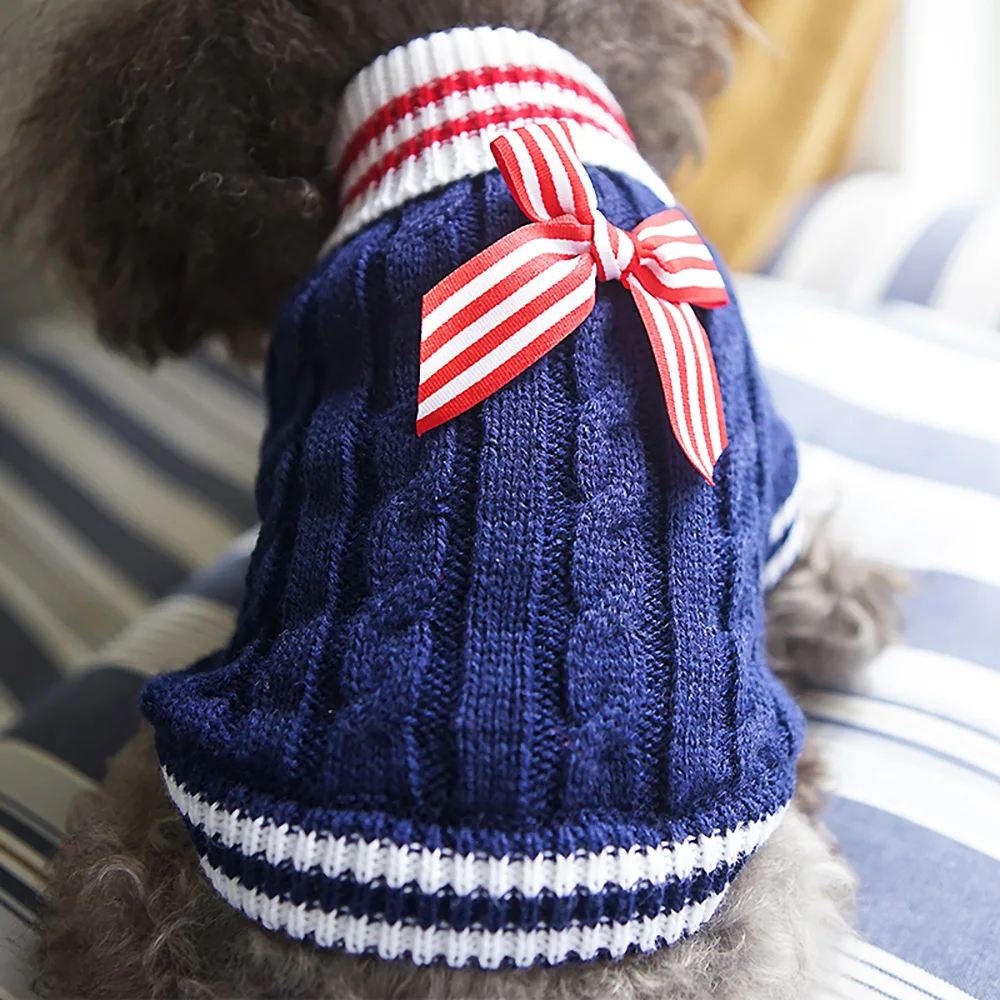 Свитер для собаки Teddy Bichon Frise маленькая одежда домашних питомцев кошки осенне