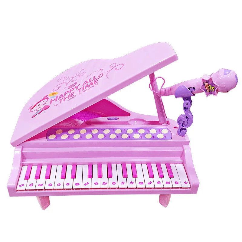 

Genuine Buddyfun Mini Model Children Musical Instrument-Electronic Organ GIRL'S with Microphone Early Education wan ju qin Whole