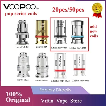 

Original VOOPOO PnP Coils 0.3ohm/ 0.8 ohm Mesh coil /0.6ohm PnP TM1/ 0.2ohm PnP-VM5 for VOOPOO Argus Air/ Drag X/VINCI Vape Coil