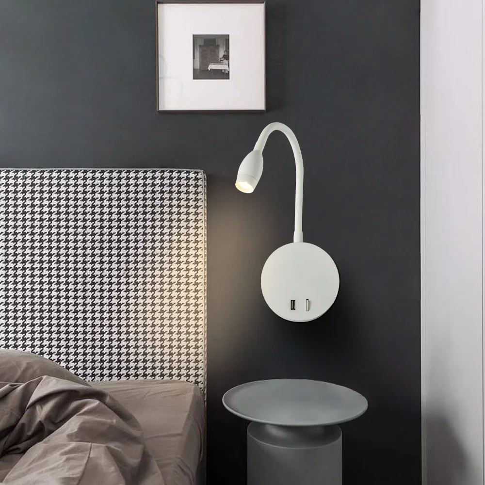 Lámpara De Lectura LED Flexible Con Pinza - Blanca O Negra, A Batería, Luz Natural (3500-4500K)