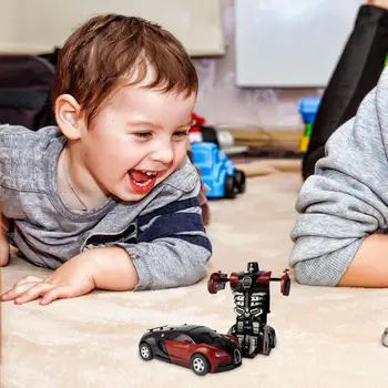 

Durable Automatic Transform Robot Wide Scope of Application Fun Decompression Delicate Plastic Model Car Funny Toys for Boys