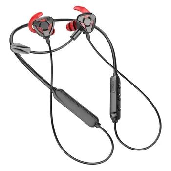 

BT-66 wireless Bluetooth 5.0 CVC8.0 Active Noise Reduction IC Gaming Sport In-Ear Earphones With Detachable Microphone