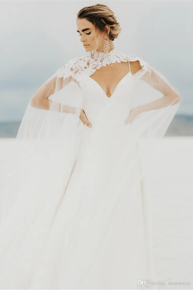 newest-tulle-long-high-neck-wedding-cape-lace-jacket-bolero-wrap-white-ivory-women-bridal-accessories-custom-made (4)