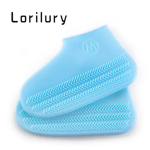 Silica Gel Cycling Waterproof Shoes Covers Unisex Reusable Children Walking Rain Cover Shoes Accessories - Image 10