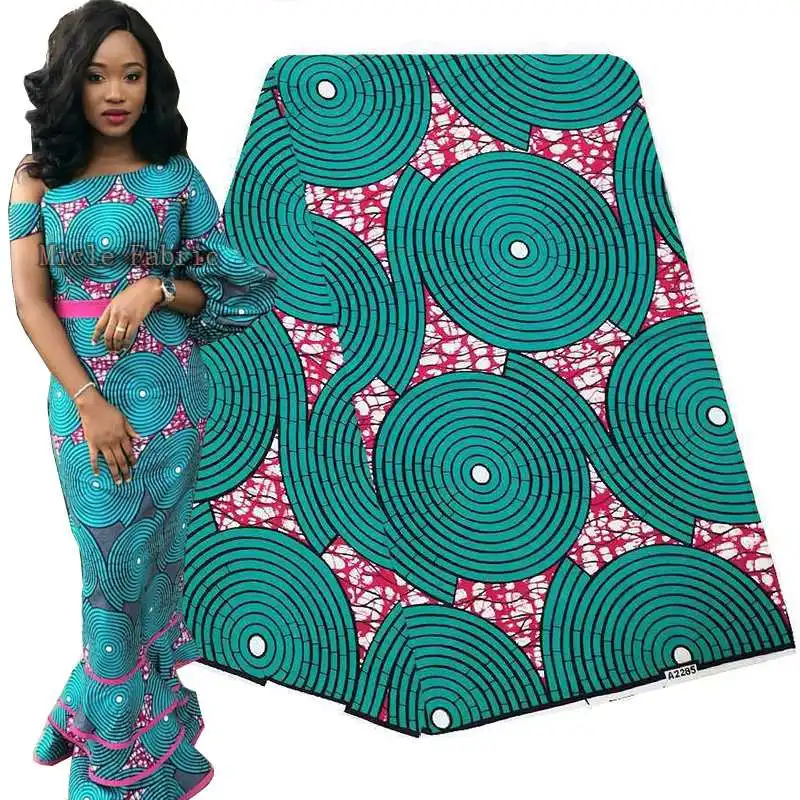 Najtaniej Nigeryjska afrykańska ankara złota prawdziwa miękka wydruk woskowy tkanina woskowa, kwiat wodny 100% bawełna afrykański materiał na ubrania