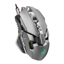 Professional Gaming Mechanical Mouse 6400DPI Full 7 Programmable Buttons RGB LED Optical USB Wired Mice For Laptop PC Gamer